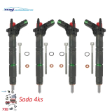 Vstrekovacia tryska-sada 4ks, 6460701187 6460701487 A6460701187, 0 986 435 356