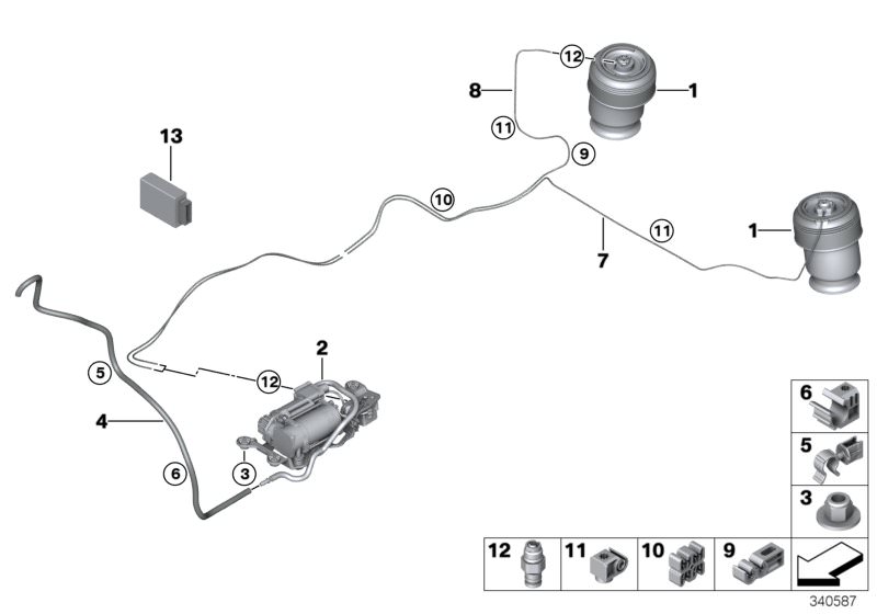 Kompresor podvozku WABCO 37206875177