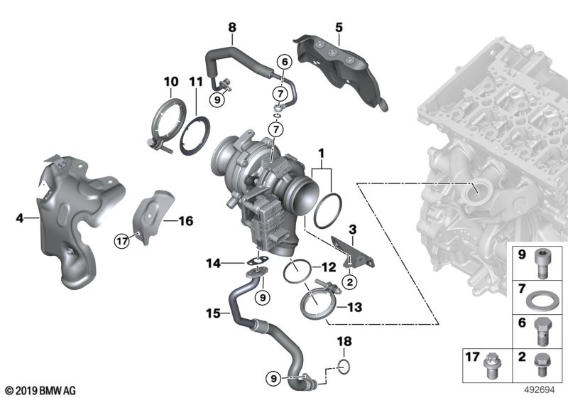 Repasované turbo 11658514267, 11658514266