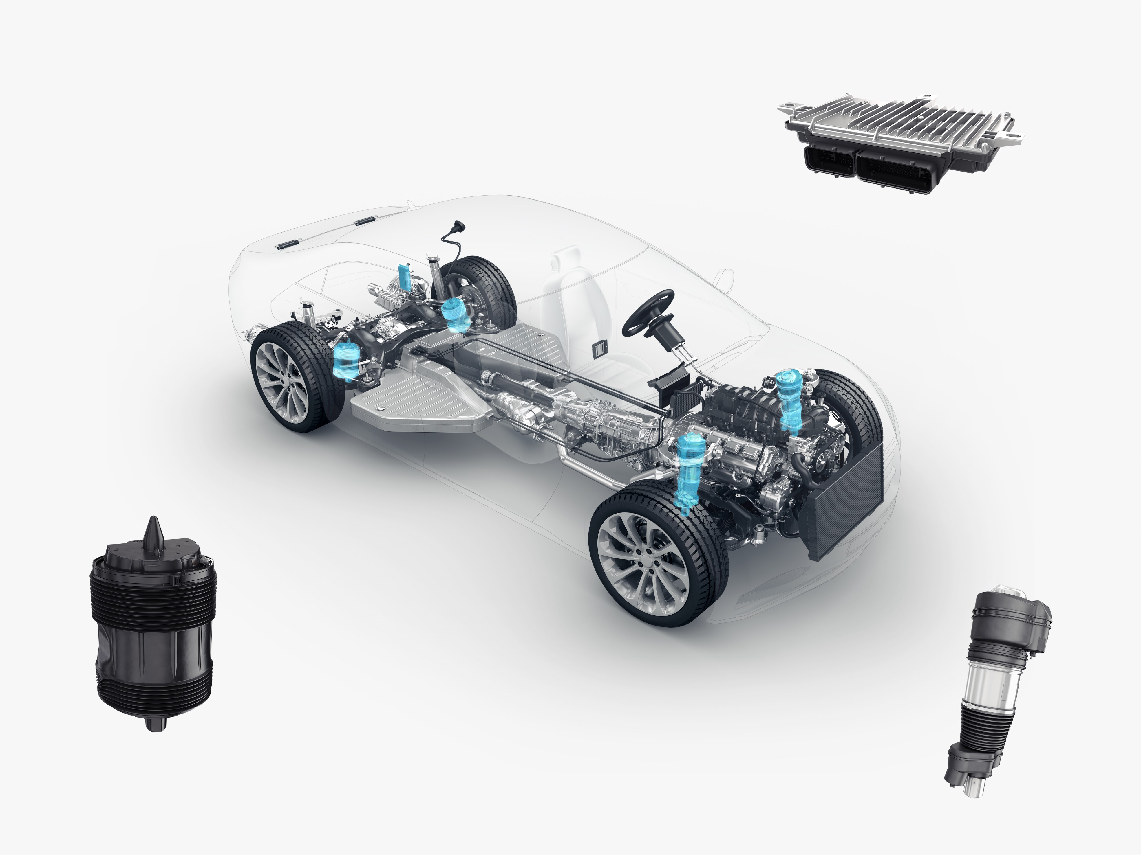 Kompresor podvozku AMK GL/GLS-X166 - A1663200104