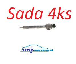 SADA 4ks vstrekovačov  04L130277AD, 0445110473